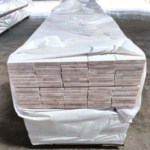 Direct Factory <b>White</b> Primed Finger Joint Rubber Wood Engineered Timber <b>Boards</b> with Smooth Finish - Product Image 4