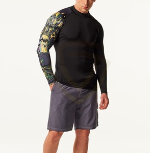 Compression Use Gym Wear Lightweight Rash Guard Long Sleeve Men High Quality Made Rash Guard - Product Image 3