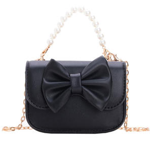 Mini sac à rabat tendance en PU style coréen, couleur unie, avec joli nœud, sac à main princesse, accessoire, porte-monnaie - Product Image 4