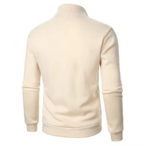 Suéter Premium para Hombre con Cierre de Cremallera de un Cuarto - Sudadera Casual de Corte Ajustado con Media Cremallera para Otoño e Invierno - Product Image 5
