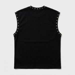 T-shirt sans manches graphique personnalisé pour homme, style streetwear décontracté, avec clous, pour l'été, design personnalisé - Product Image 6