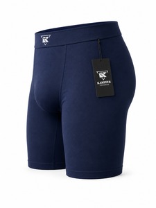 Compression Shorts Gym Wear CrossFit Fitness Workout Sports Running Eco-Friendly Inner Solid Casual Customized Logo Men's High - Product Image 5