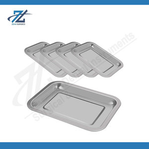 Plateau pour instruments médicaux et chirurgicaux en acier inoxydable 201, certifié CE, organisateur de stérilisation dentaire pour clinique, hôpital, laboratoire - Product Image 4
