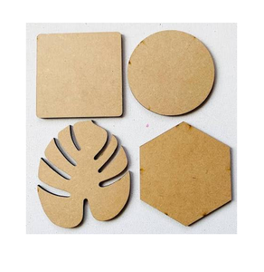 Posavasos de MDF Cuadrados, Circulares, Hexagonales y en Forma de Hoja, Diseño Moderno, Tapetes y Almohadillas, Posavasos de MDF al Mejor Precio - Product Image 1