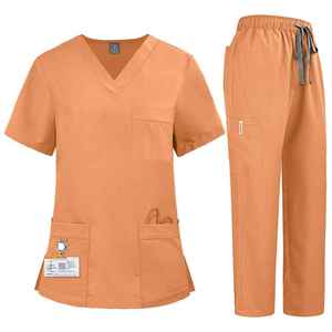 Uniformes Médicos de Secado Rápido con Cuello en V para Hombres y Mujeres, Conjuntos de Uniformes para Dentistas, Hospitales y Cirugía, Disponibles en Stock - Product Image 2