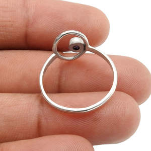 Best Quality 925 Sterling <b>Silver</b> <b>Statement</b> <b>Ring</b> Comes With Natural Round Cut Amethyst Gemstone Custom Boho Jewelry For Women - Product Image 3