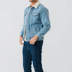 High Quality <b>Winter</b> Denim <b>Jeans</b> Coats for Men 100% Cotton Customizable Options Wholesale Price Pakistani Made - Product Image 2