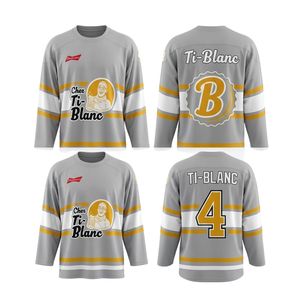 เสื้อฮอกกี้น้ำแข็งแบบซับลิเมชั่นสั่งทำพิเศษ น้ำหนัก 280 กรัม ผลิตจากโพลีเอสเตอร์ 100% ขายส่งชุดทีมชาติสหรัฐอเมริกา ป้องกันแบคทีเรีย แห้งเร็ว พร้อมสกรีนชื่อทีม - Product Image 2