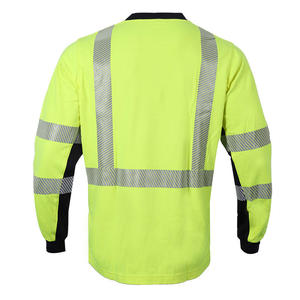 Custom Arc Rated Breathable Waterproof <b>Fluorescent</b> Thermal High Visibility Safety Work Shirt Industrial Protective Workwear - Product Image 5