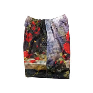 กางเกงขาสั้นตาข่ายลำลองพิมพ์โลโก้ตามสั่งสำหรับผู้ชายไซส์ใหญ่ ระบายอากาศ แห้งเร็ว สำหรับขายออนไลน์ - Product Image 4