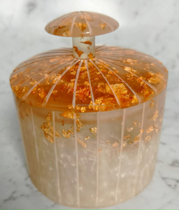 Handmade Non-Toxic Eco-Friendly Classic Design Marble Finish Resin Kitchen <b>Jar</b> - Product Image 4