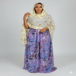 Robe traditionnelle somalienne authentique tendance 2026 pour filles, en jacquard slub, pour les occasions spéciales - Product Image 3