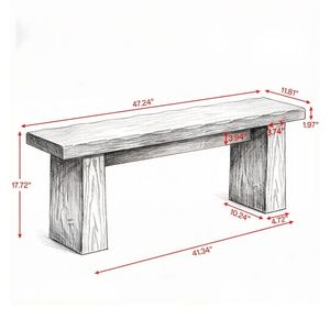 Panca Elegante in Legno Massello per Camera da Letto, Comoda e Minimalista in Stile Scandinavo, Arredo d'Accento per Hotel o Soggiorno - Product Image 3