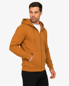 Sweat à capuche zippé pour homme, au design moderne et épuré, et à la construction douce et respirante, idéal pour la superposition, les voyages et un usage quotidien confortable. - Product Image 2