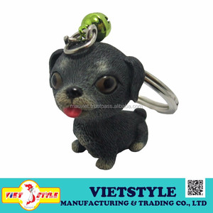 Libérez la personnalité de votre animal de compagnie Résine artificielle personnalisée Figurine de chien peinte à la main Porte-clés Souvenir pour dévoué - Product Image 4