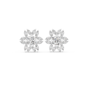 925 <b>Sterling</b> <b>Silver</b> Stock Luxury VVS Moissanite Round Women <b>Stud</b> Earrings Diamond Earrings Fashion Design - Product Image 3