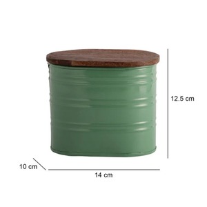 Wholesale Handcrafted <b>Stackable</b> Metal Kitchen Canister Set | Tea Coffee Sugar <b>Storage</b> <b>Containers</b> | Portable Vintage Pantry - Product Image 6