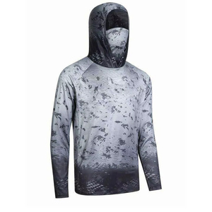 Sudadera con capucha de pesca para hombre con protección solar, camisa de manga larga de alto rendimiento para aventuras de pesca al aire libre y deportes acuáticos - Product Image 3