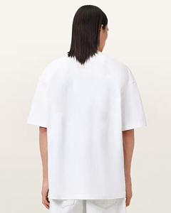 T-shirt pour homme surdimensionné en coton 100% OEM, logo imprimé DTF personnalisé, 180GSM, respirant, anti-rétrécissement, streetwear, hip hop - Product Image 5