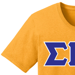 T-shirt personnalisé Sigma Gamma Rho 3 avec lettres grecques brodées, tee-shirt de sororité, haut décontracté en coton, vêtements universitaires, streetwear, vente en gros - Product Image 4