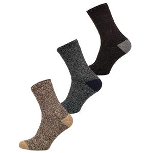 Vente en gros de chaussettes personnalisées en coton tricoté uni pour hommes, avec logo personnalisé, design tendance - Product Image 5