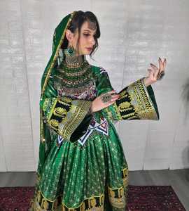 Robe afghane à franges, faite à la main, robe tribale balochi, robe ethnique kuchi, robe afghane traditionnelle fabriquée au Pakistan, robes de mariage kuchi - Product Image 4