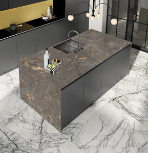 Carreaux de dalle en porcelaine brillante gris Santona Aramani 1600x3200mm pierre frittée pour grandes dalles extérieures - Product Image 6