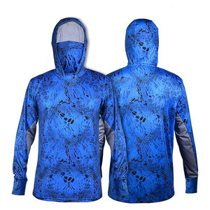 Camisa con capucha para hombre UPF 50, camisa de pesca de manga larga, protección UV, protección solar ligera y transpirable para senderismo al aire libre - Product Image 4