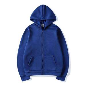Sudaderas con capucha de forro polar con cremallera, 100% algodón, gruesas, de alta calidad, lisas, personalizables con impresión digital, para invierno, al por mayor - Product Image 4