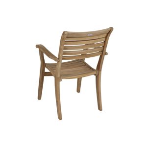 Premium Solid Teak Foldable Waterproof Modern Design Outdoor <b>Dining</b> Armchair - Product Image 2