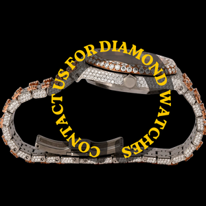 Reloj Hip Hop Premium de Plata de Ley 925 con Incrustaciones Completas de Diamantes Moissanite Reales, Acabado Brillante, Números Arábigos y Función de Fecha Automática - Product Image 2