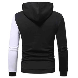 Sudadera con Capucha para Hombre, Diseño Color Block, Corte Ajustado, Tejida, Informal, para Otoño, con Bolsillos - Product Image 3