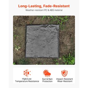 4 Pezzi di Pietre Decorative in Plastica Resistente alle Intemperie 15,5 X 15,5 Pollici, Piazzole per Sentieri da Giardino - Product Image 2