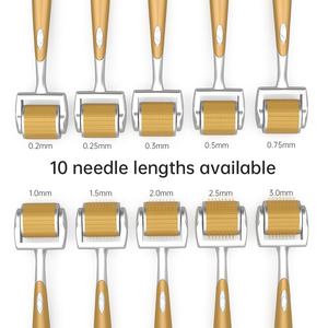 Vendita calda Microneedling GTS rullo 192 <span class=keywords><strong>Derma</strong></span> rullo d'oro titanio disco ago terapia di grado medico Microneedling - Product Image 6