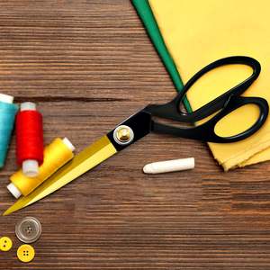 Forbici da Sarto Professionali per Lavori Pesanti, Forbici Affilate in Acciaio Inossidabile per Taglio Tessuti, Cucito e Artigianato - Product Image 6