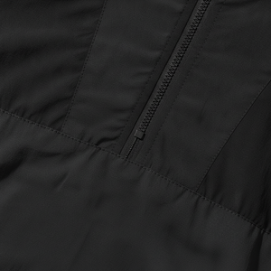 Custom Men's <b>Black</b> Hooded <b>Windbreaker</b> Jacket Shorts Set Front Color Blocking Casual Style Quick Dry Knitted Polyester Autumn - Product Image 3