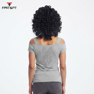 Nuevo Diseño, Camiseta sin Mangas para Mujer, Color Sólido, Corte Ajustado, Estilo Urbano, Impresión Digital, Camisetas Deportivas Tejidas - Product Image 2