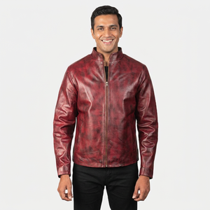 Wholesaler <b>Men's</b> Genuine Leather Breathable Fur Trim <b>Sherpa</b> Lining Streetwear Winter <b>Jacket</b> - Product Image 6