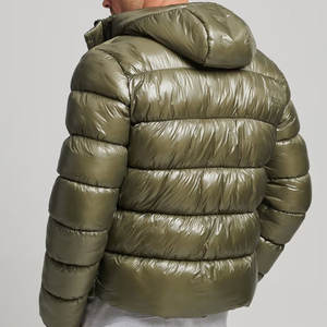 Vestes d'hiver décontractées pour hommes, nouvelle arrivée, coupe-vent matelassé brillant, capuche épaisse, parka d'hiver rembourrée et chaude - Product Image 2