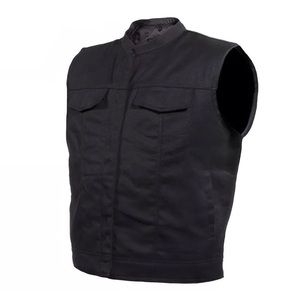 Gilet de moto en textile robuste imprimé noir, résistant à l'abrasion, en Cordura, pour les motards longue distance - Product Image 5