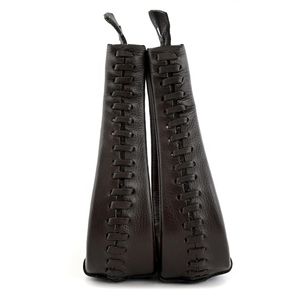 Paire d'étriers en cuir véritable pour chevaux, repose-pieds de selle équestre, équipement d'équitation western, accessoires professionnels pour la compétition et l'écurie - Product Image 6