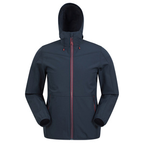 Veste polaire à capuche pour homme, coupe-vent, avec blocs de couleur et fermeture éclair, pour l'hiver, décontractée, pour l'extérieur, Teal Black Orange - Product Image 2