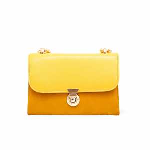 Bolso de hombro formal amarillo P55569 Accesorio elegante de pulseras de cadena fina y eslabones - Product Image 3