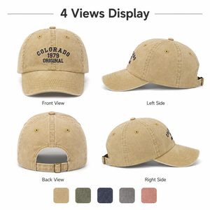 Vintage Solid Color <strong>Cowboy</strong> <strong>Hat</strong> Denim Perforated Cap Cotton Personality Holes Men Women Sports Unisex Baseball Cap Casquette - Product Image 2