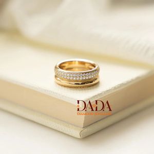 Bague large tendance en diamant de laboratoire pour femme, bijoux de créateur contemporains pour le quotidien - Product Image 4