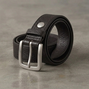 <b>Mens</b> Exlcusive Pin Buckle Leather <b>Belt</b> OEM Stud Real <b>Western</b> Leather <b>Belt</b> Custom Fashion Full Grain Leather <b>Belt</b> for <b>Men</b> - Product Image 3
