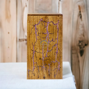 Handcrafted wooden Resin urn & Natural Wood Cremation Urn purple Epoxy Ashes <b>Box</b> Artistic Funeral <b>Memorial</b> <b>Keepsake</b> by AYAANS - Product Image 6