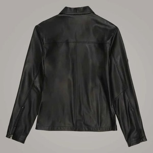 เสื้อแจ็คเก็ตหนังสไตล์นักบินสีดำแบบ Avirex - Product Image 2