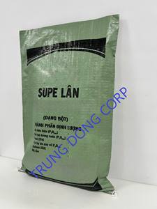 Opciones de costura personalizadas de Vietnam, bolsas tejidas de PP verdes recicladas para productos agrícolas, fertilizante de harina, Alimentación de 5kg a 50Kg de capacidad - Product Image 2