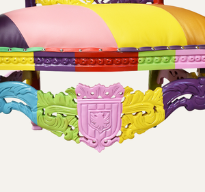 Silla de Trono de Madera de Caoba Sólida, Colorida y de Lujo, Hecha a Mano, Duradera, Mueble Clásico de Hotel para Sala de Estar y Apartamento - Product Image 4